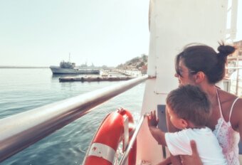 Om bord på færgerne